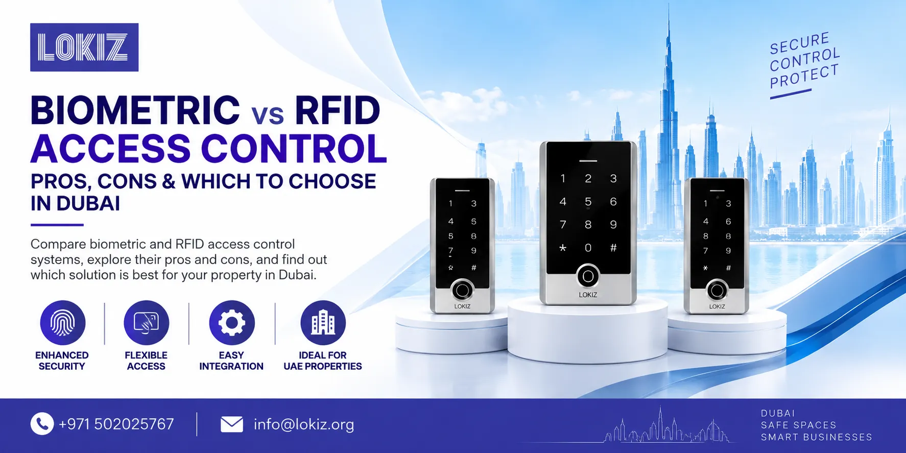 Biometric vs RFID Access Control — Pros, Cons & Which to Choose in Dubai