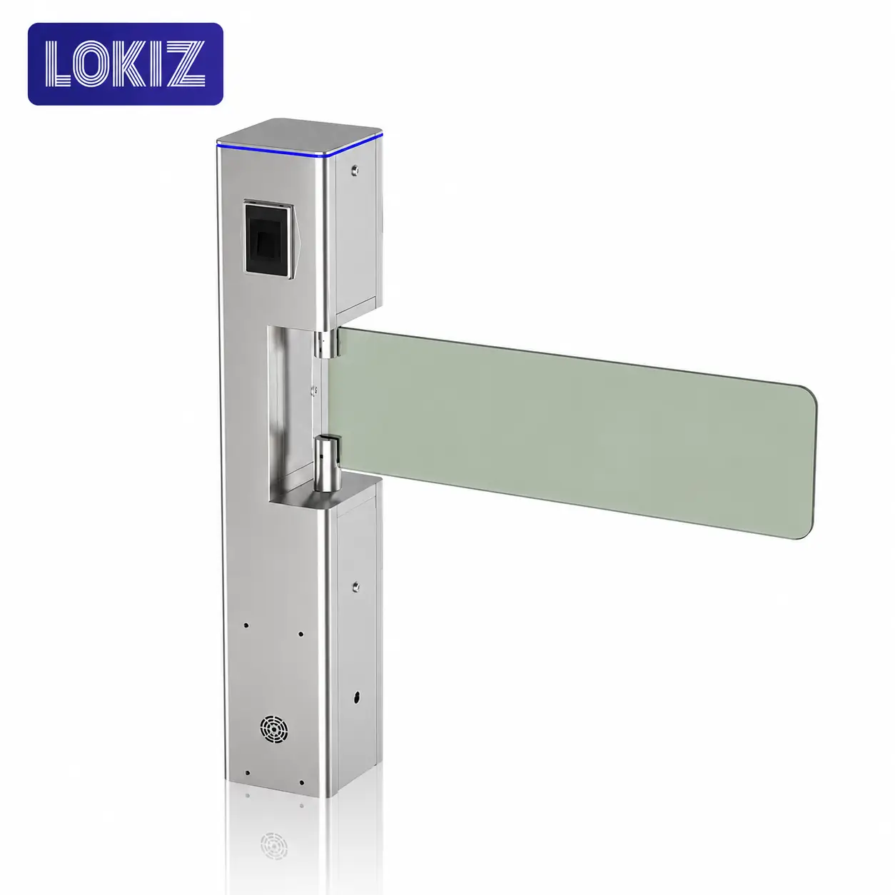 Glass Swing Barrier Dubai UAE — LOKIZ Wide Lane Entrance Control System