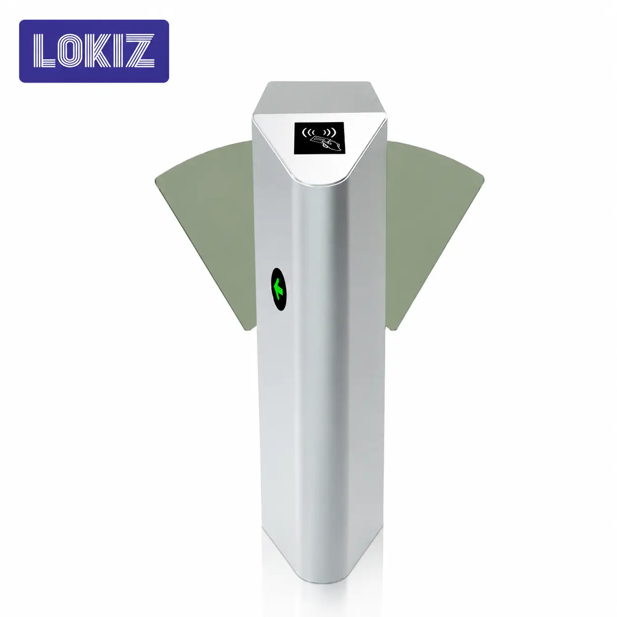 Dual Lane Flap Barrier Turnstile Dubai UAE — LOKIZ Double Lane Entrance Control System