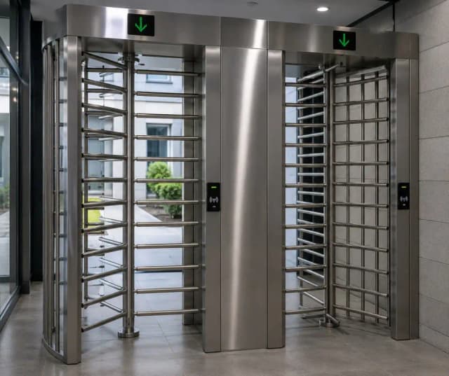 Full Height Turnstile Dubai UAE — LOKIZ High-Security Perimeter Access Control