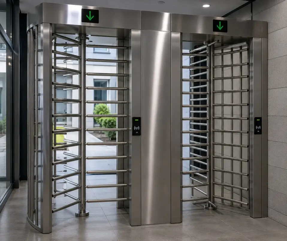 Full Height Turnstile Dubai UAE — LOKIZ High-Security Perimeter Access Control