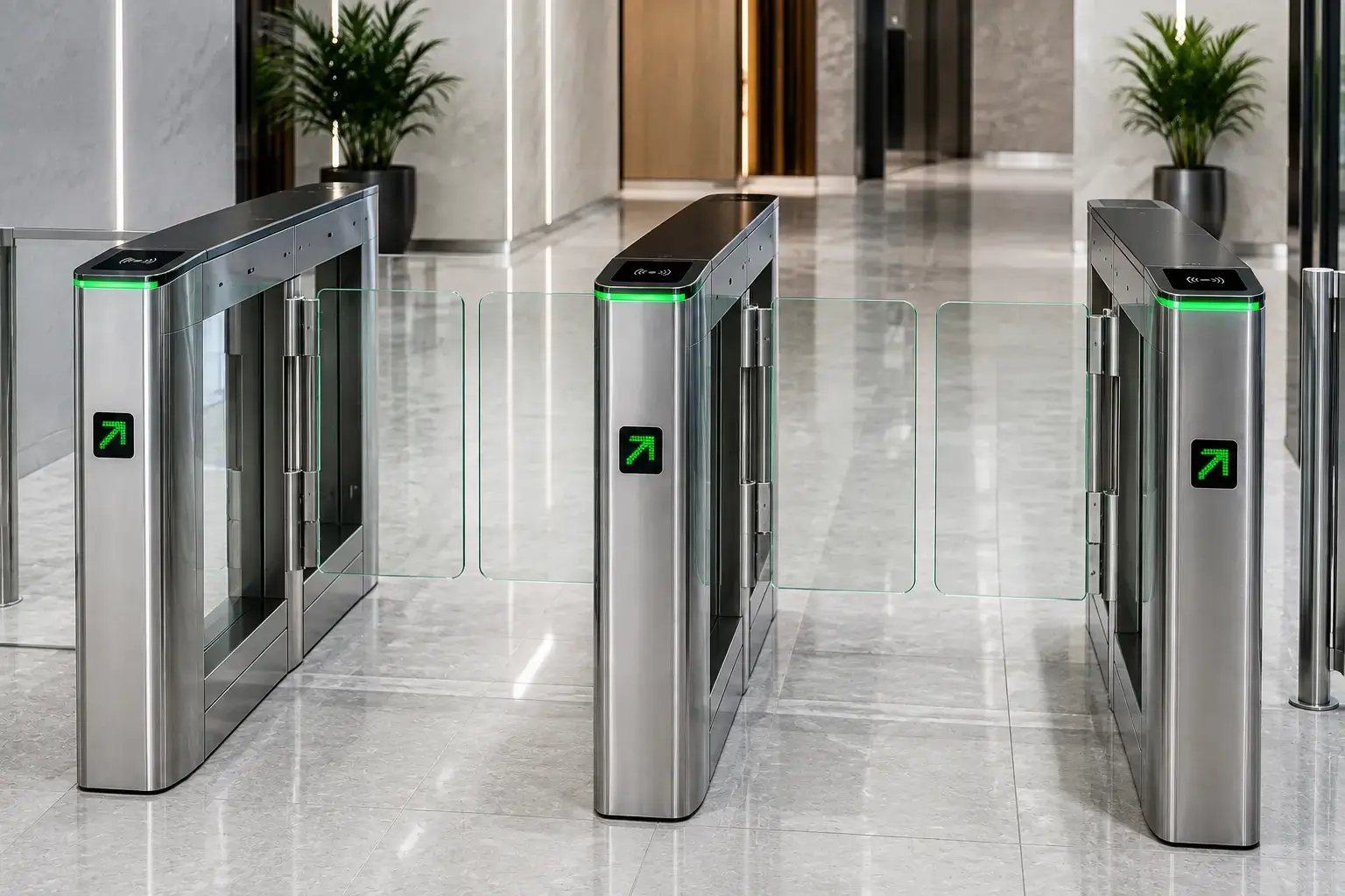 Flap Barrier Turnstile — Entrance Control System Dubai & UAE | LOKIZ