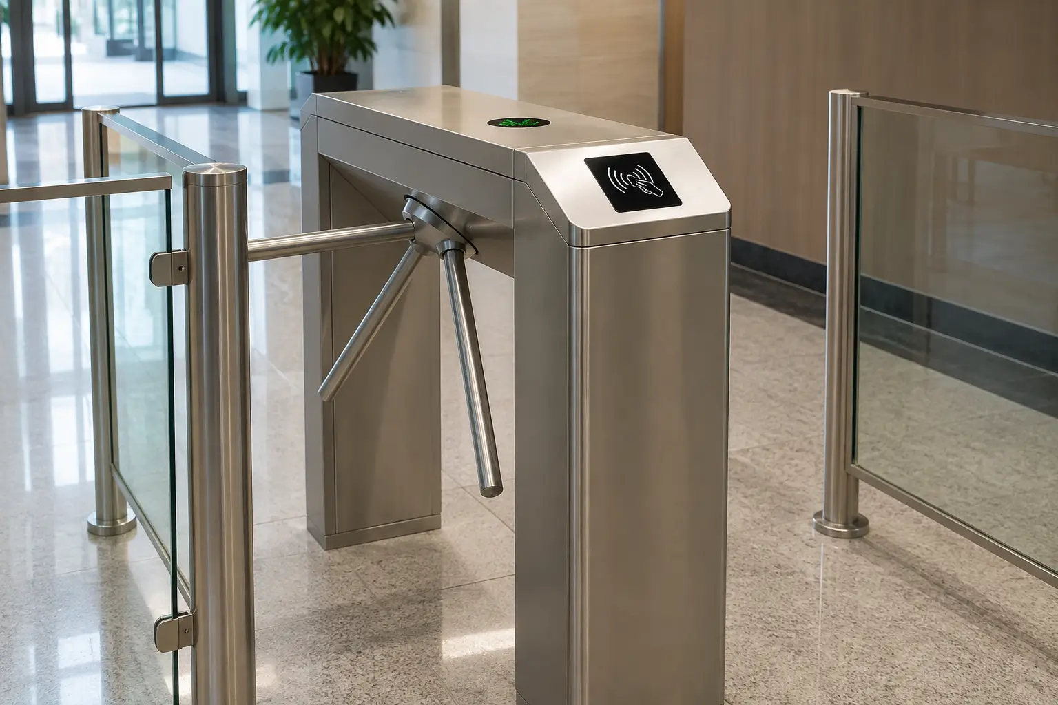 Stainless Steel Tripod Turnstile Dubai UAE — LOKIZ Entrance Control