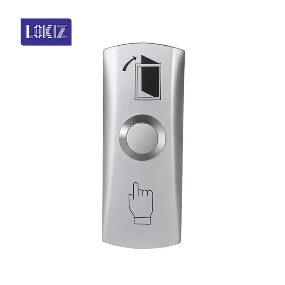 LK-PBS01 Zinc Alloy Exit Button With Metal Back Box
