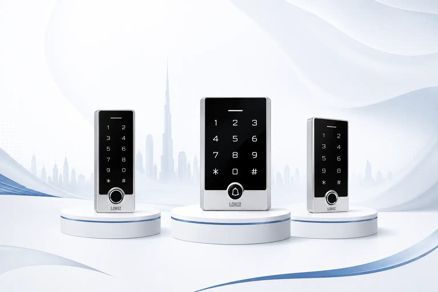 Biometric door access control system Dubai UAE — fingerprint reader