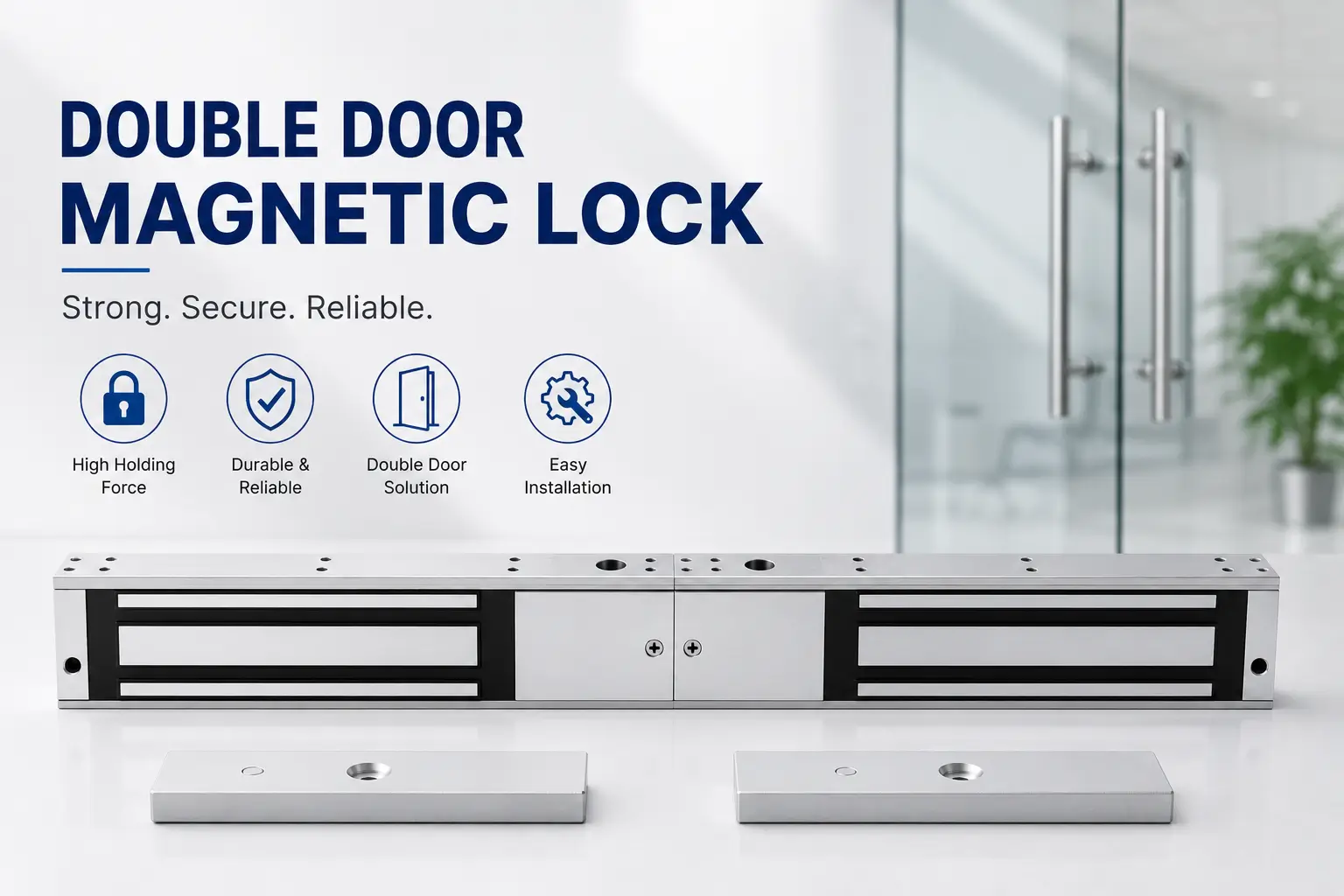 Double door magnetic lock Dubai commercial